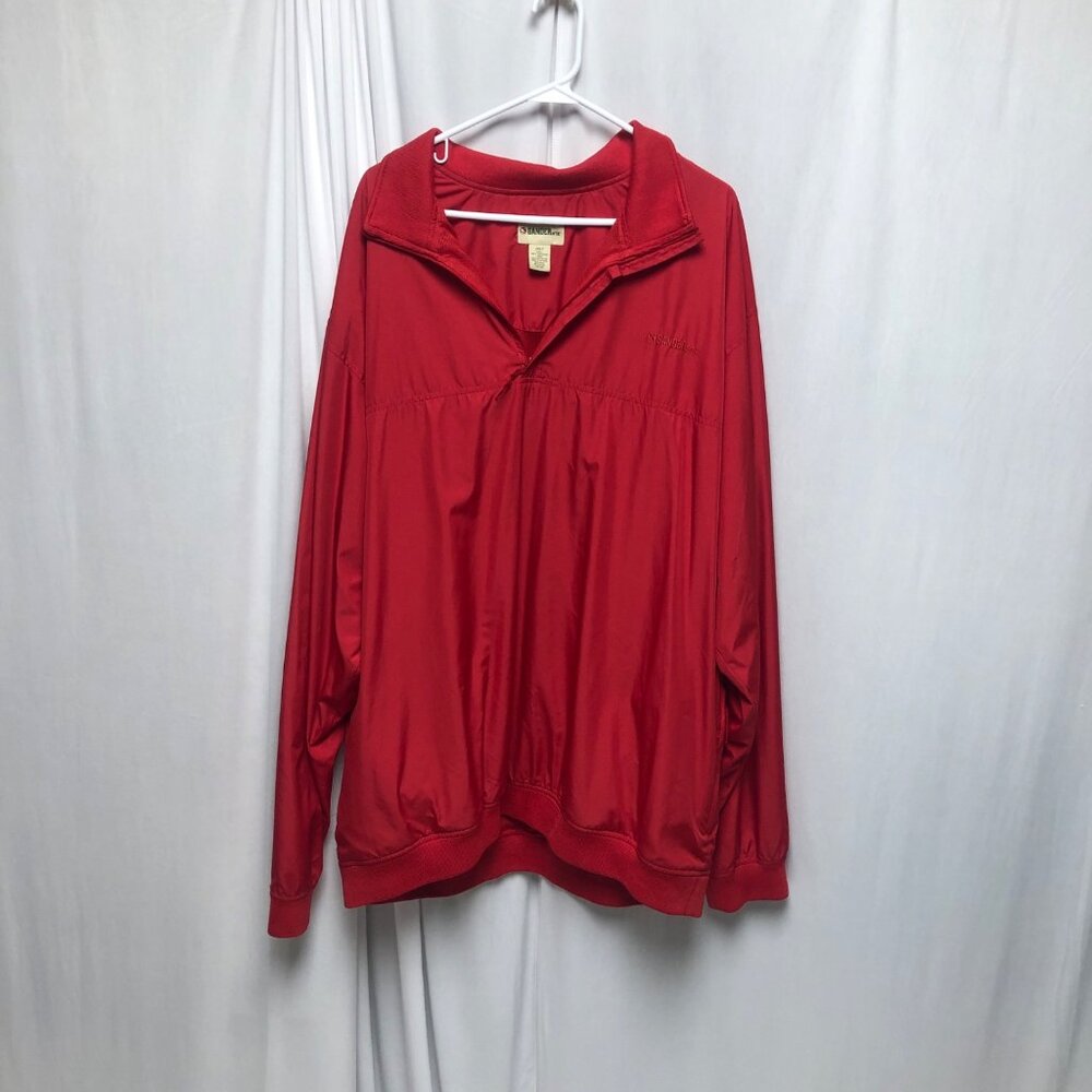 Gander Mountain Jacket Mens Size 2XLT Red Windbreaker Lightweight Pullover